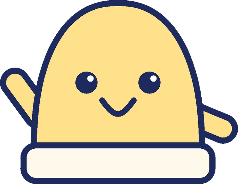 Nolly, our friendly nightlight mascot, waving hello
